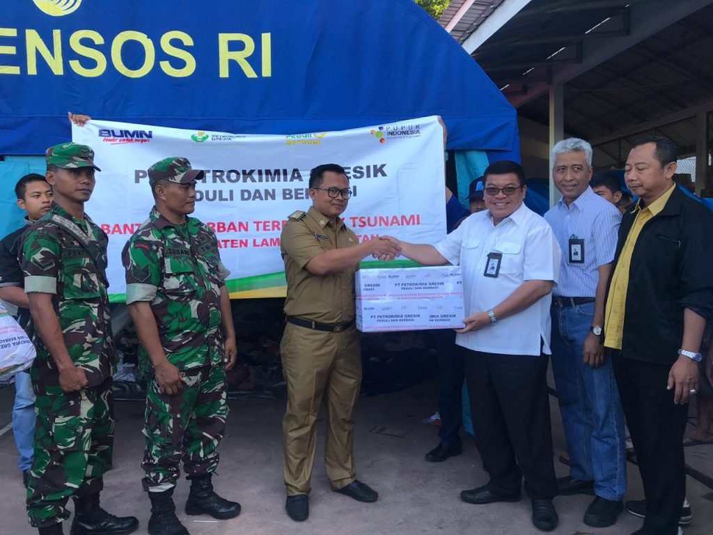 Anak Perusahaan PG Juga Bantu Korban Tsunami Anak Krakatau