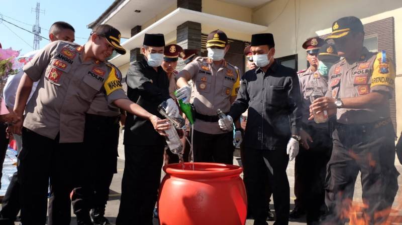 476 Tersangka Terjaring dalam Operasi Pekat Semeru 2019 di Sidoarjo