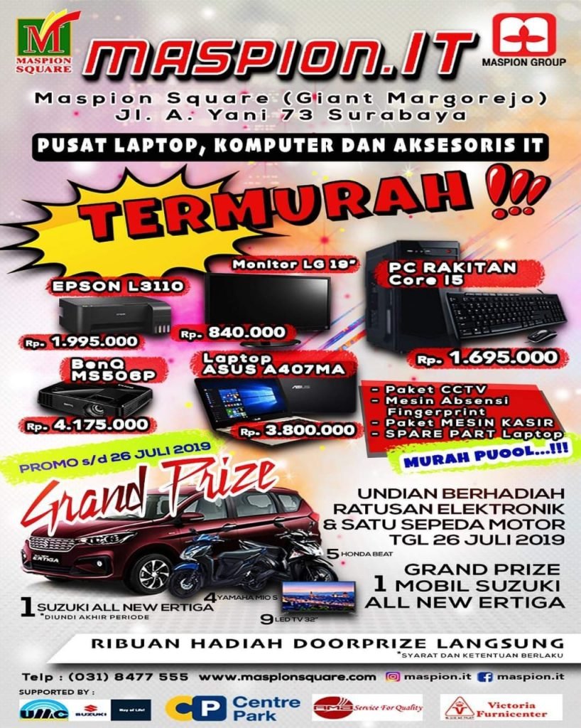 Promo Hingga bulan JULI 2019