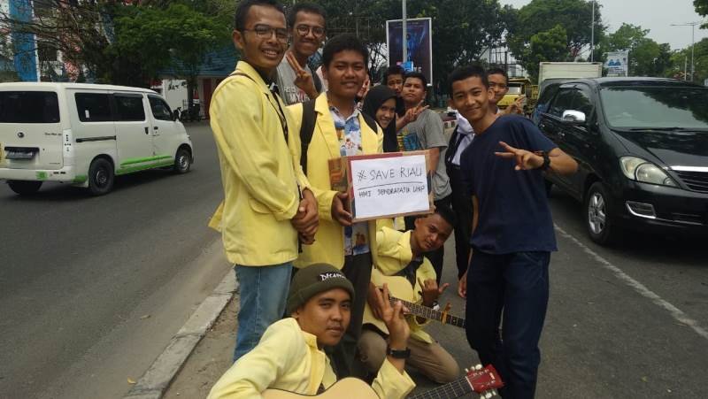 HMJ Sendratasik UNP Gelar Aksi Peduli untuk Korban Jerebu Karhutla di Riau