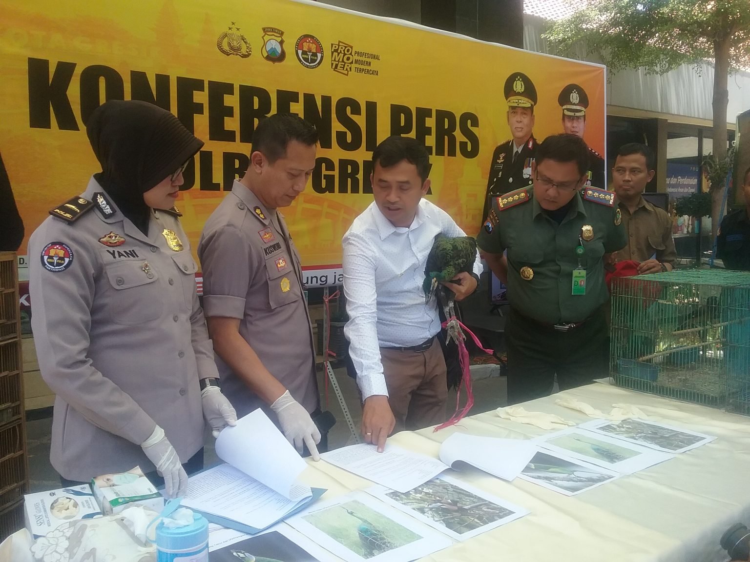 Kapolres Gresik Ungkap Penjualan Satwa Langka antar Pulau