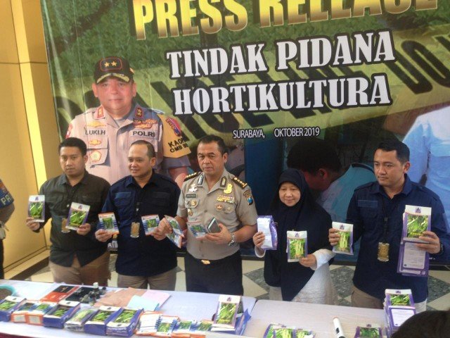 Dua Pemilik Usaha Benih Tanaman Diringkus Polda Jatim.