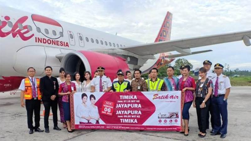 Batik Air Resmikan Penerbangan Langsung dari Timika ke Jayapura