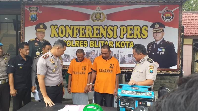 Residivis Sebulan, Harus Meringkuk Lagi di Tahanan Polres Blitar Kota