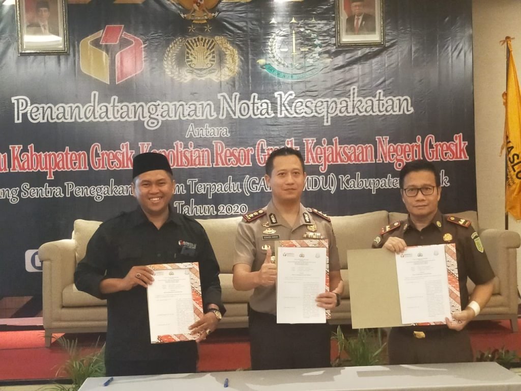 Amankan Pilkada, Bawaslu Gresik Gandeng Polres dan Kejari