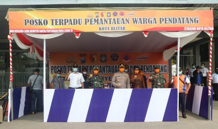 Polres Blitar Kota dan Pemkot Blitar Bentuk Satgas Penangan Virus Covid-19.