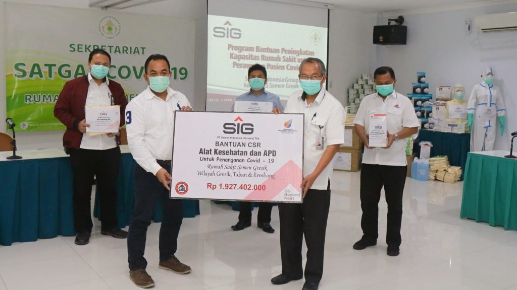 SIG Bantu APD dan Alat Kesehatan di RSSG Senilai Rp 1,98 Miliar