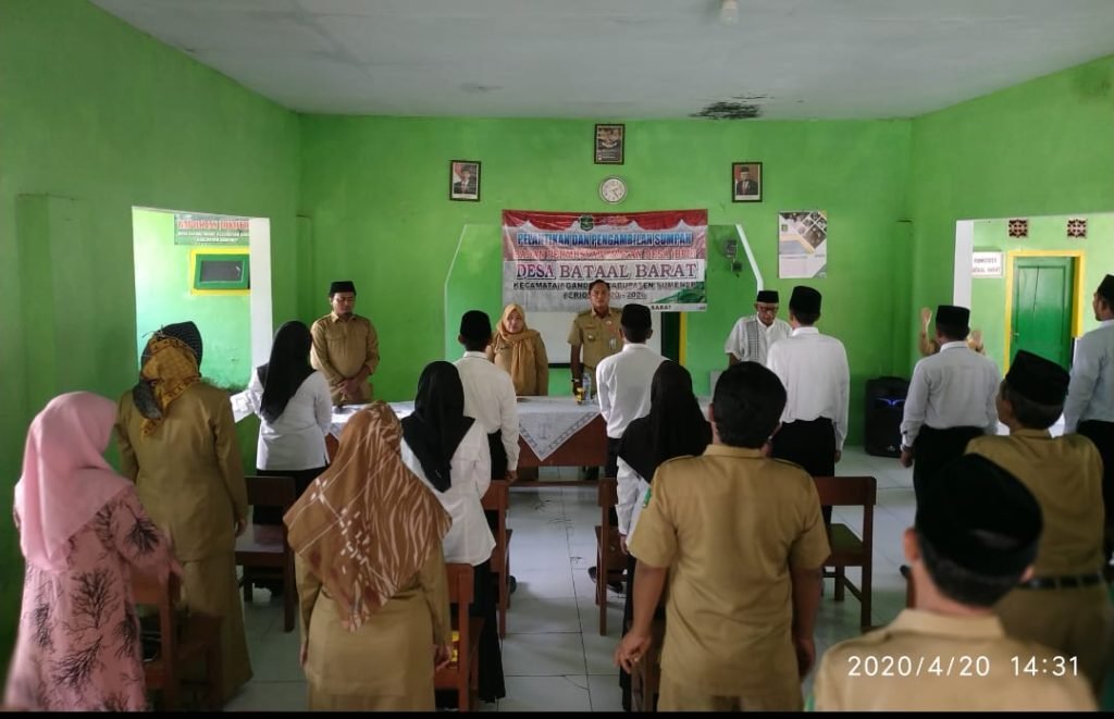 Pelantikan Anggota BPD Desa Bataal Barat Ganding Sumenep