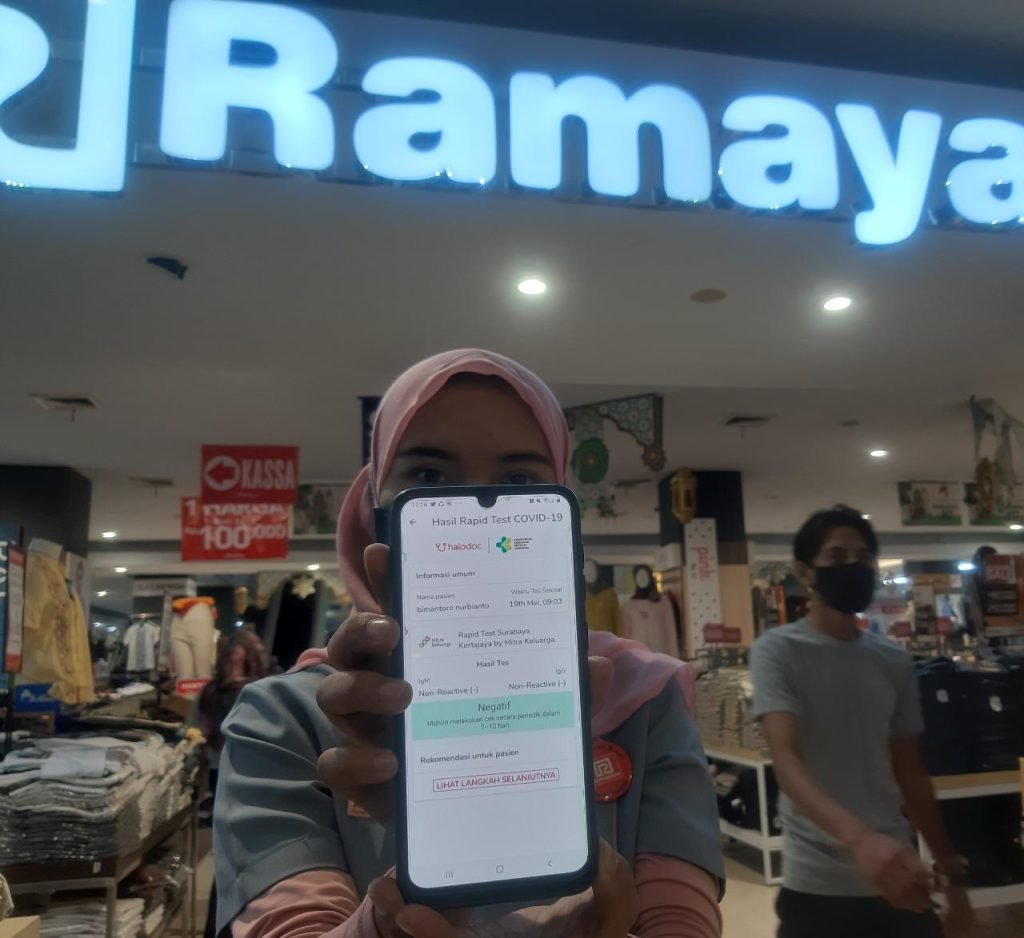 Dua Kali Rapid Tes, Karyawan Ramayana Ternyata Negatif