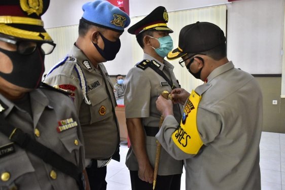 Kabag Ren Polres Blitar Berganti, Sertijab Dipimpin Kapolres Blitar