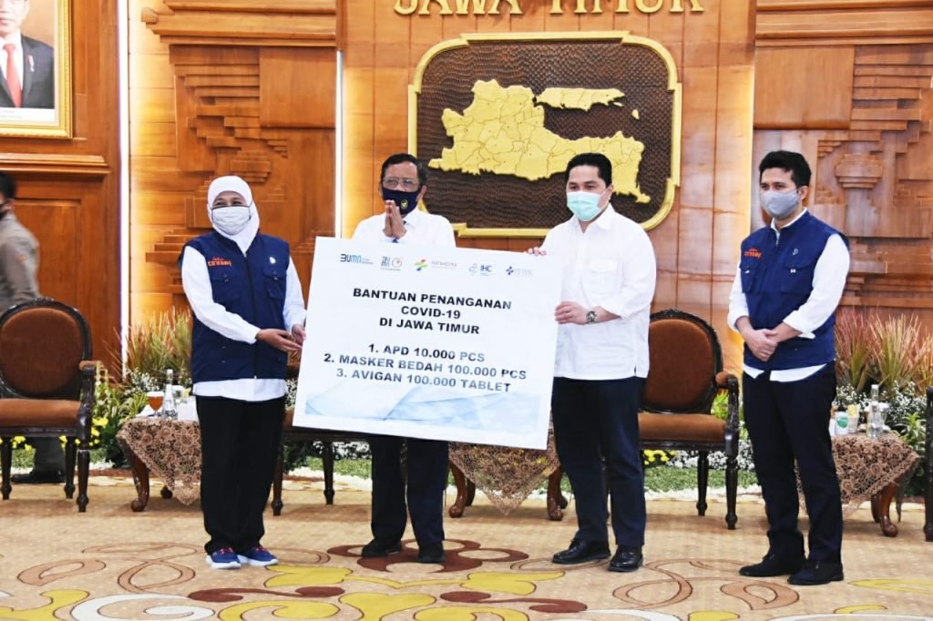 RS Petrokimia Gresik Terima Bantuan Penanganan Covid-19 dari Kementerian BUMN