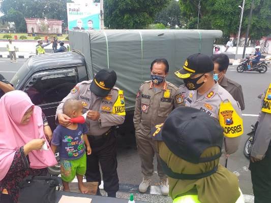 Klaster Covid-19 Melonjak Tajam, Polres Blitar Kota Gelar Operasi Yustisi Protokol Kesehatan