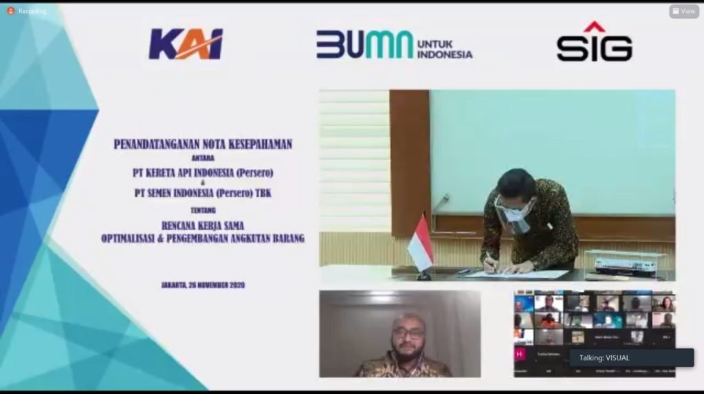 SIG dan KAI Kerjasama Angkutan Semen