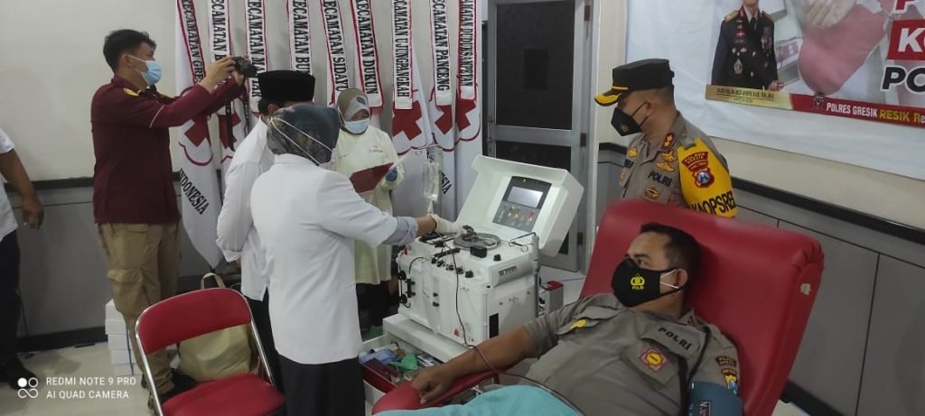 Kapolres Gresik: 17 Polisi Layak Donor Plasma Konvalesen