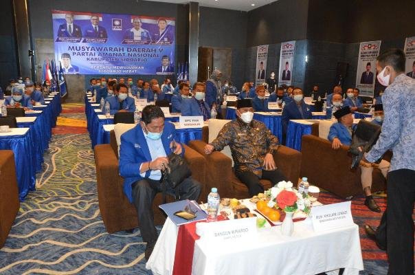 Di Acara Musda PAN Kabupaten Sidoarjo, Pj Bupati Mohon Dukungan PPKM Mikro