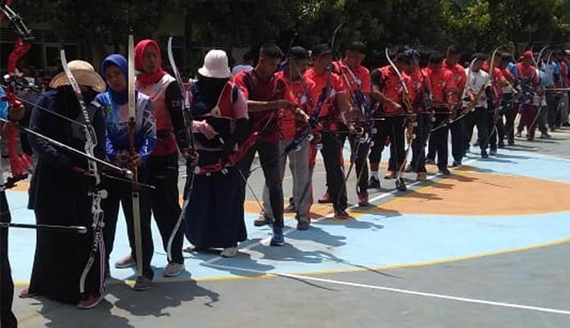 Atlet Panahan Yonif 3 Marinir Sabu Bersih Juara Ajang Kensa Archery Combat di Pasuruan