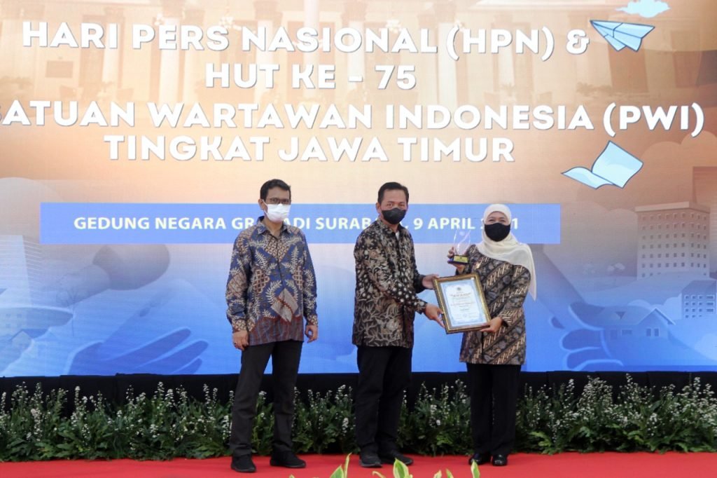 Peringatan HPN 2021, Gubernur Khofifah Berpesan Industri Pers Berjalan Sehat dan Terlindungi