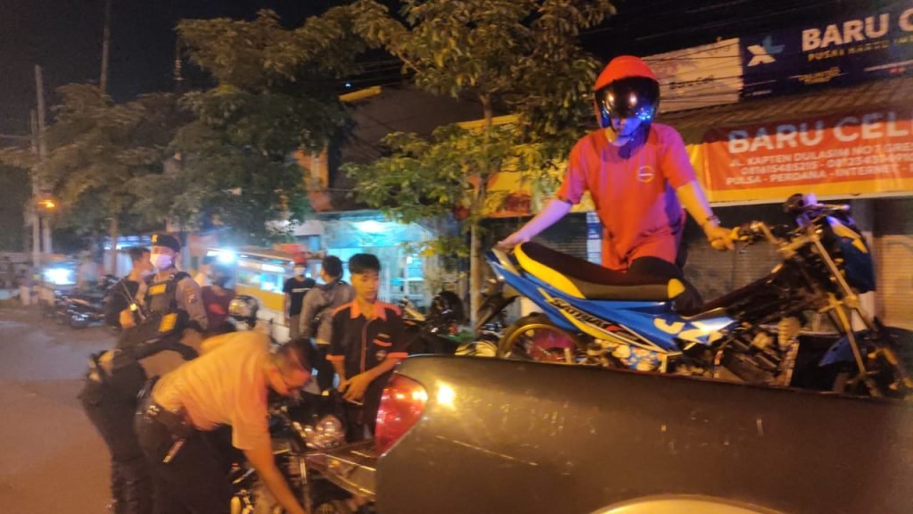 Polres Gresik Amankan Belasan Motor Protolan untuk Balap Liar