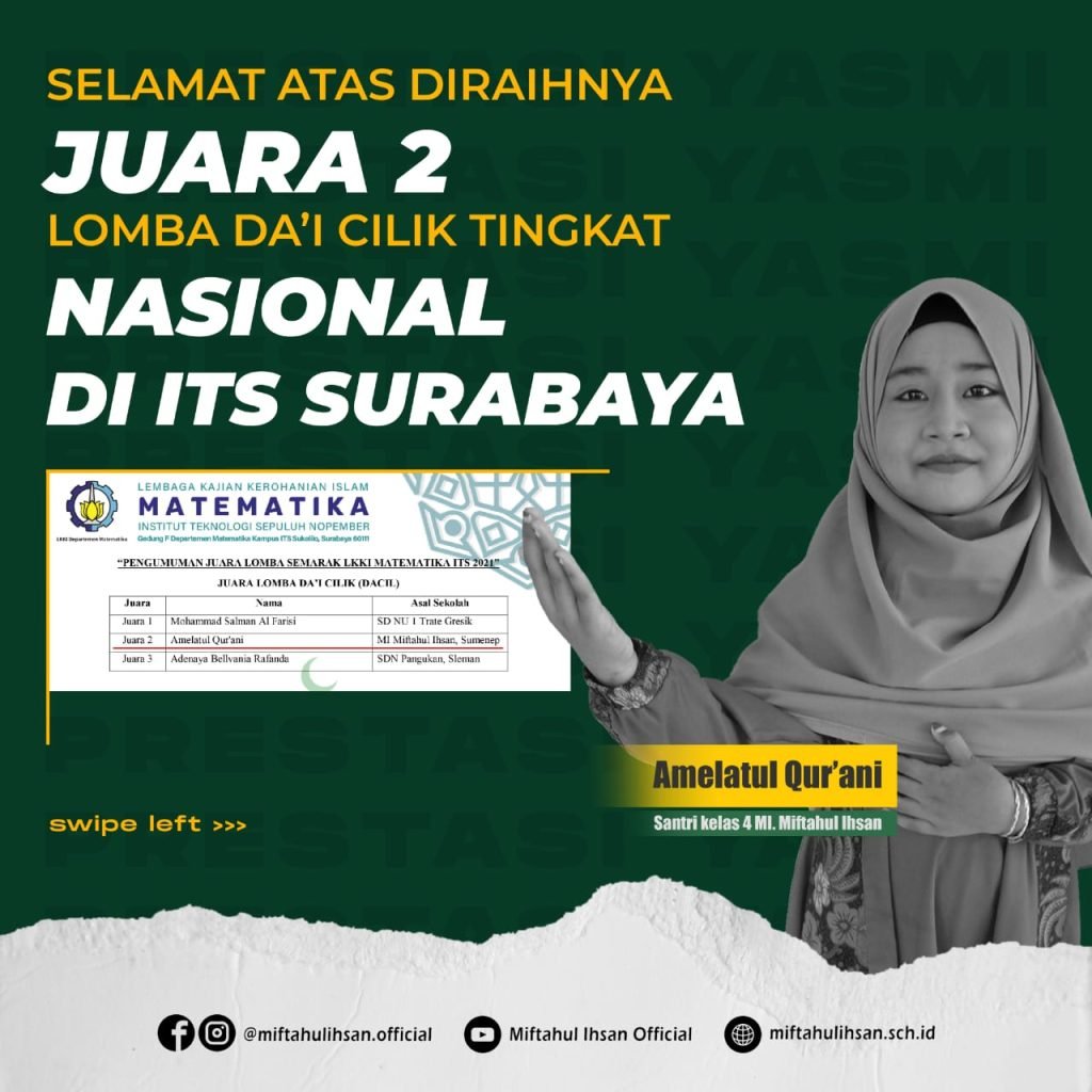 Santri Miftahul Ihsan Kembali Raih Juara di Tingkat Nasional