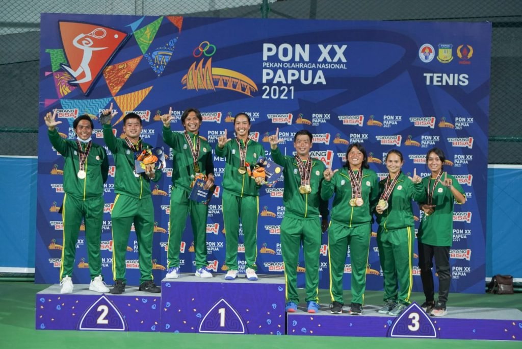 Terbaik! Tim Tenis Jatim Sabet Semua Emas di PON Papua!