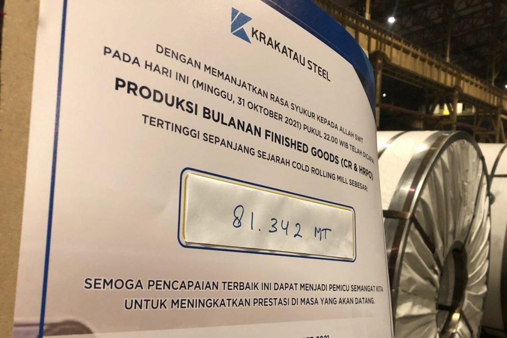 Makin Produktif, Krakatau Steel Catatkan Rekor Dalam Produksi Bulanan CRC