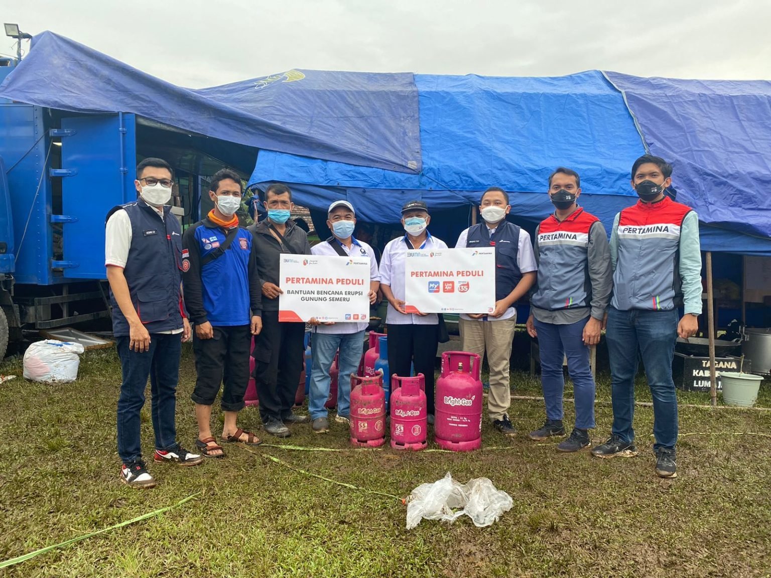 Pertamina Salurkan Bantuan Bagi Korban Erupsi Semeru di Lumajang