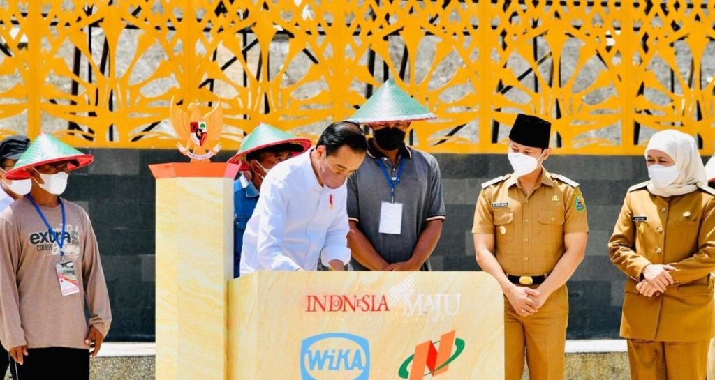 Presiden Joko Widodo Mengawali Kunker ke Jawa Timur Meresmikan Bendungan Tugu