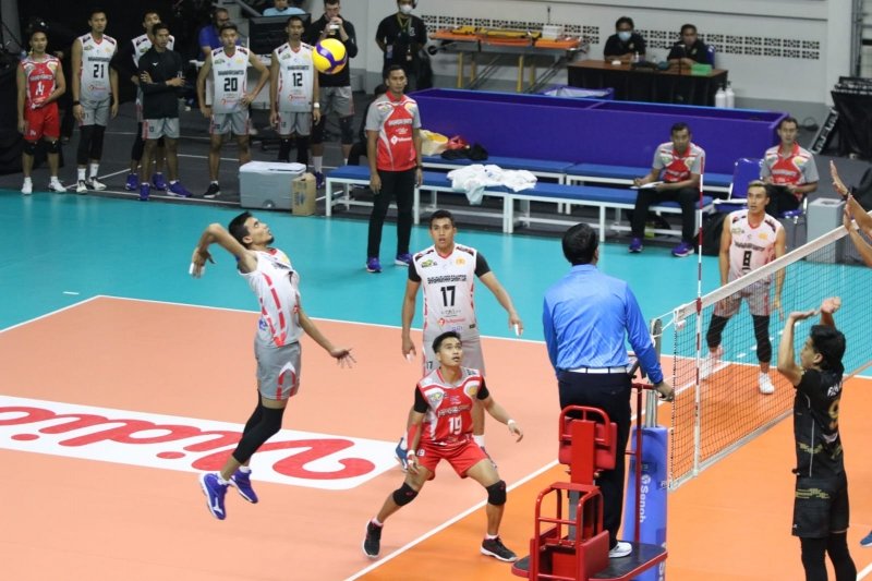 Final Putaran Satu Proliga, Surabaya Bhayangkara Samator Menyerah 2-3 Dari Jakarta Pertamina Fastron