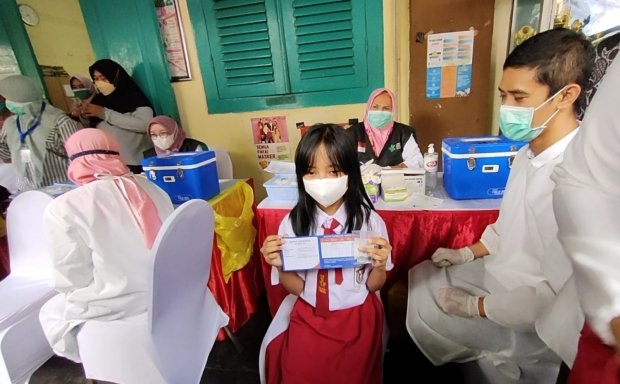 Sebanyak 1.166.456 Anak usia 6 – 11 tahun di Jatim Telah Divaksin