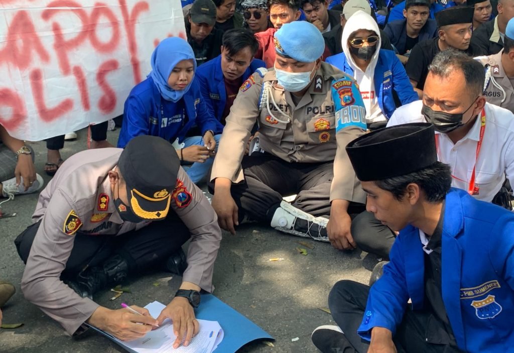 Luruk Mapolres, PMII Sumenep Tuntut Kasus Pencemaran Nama Baik Organisasi Dituntaskan