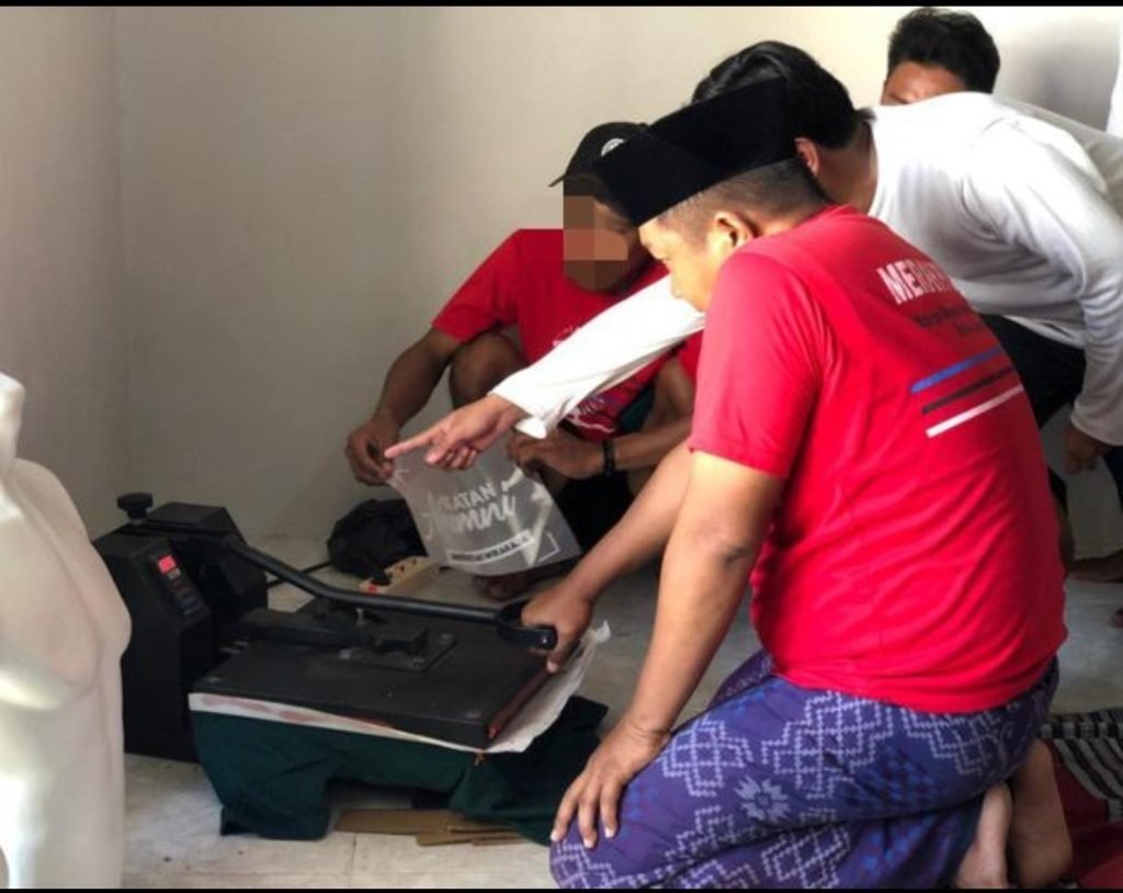 5 WBP Rutan Sumenep Ikuti Pelatihan Sablon Kaos