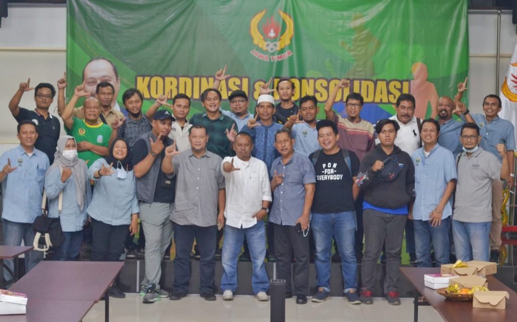 Kelompok Kerja Wartawan Dispora – KONI Jatim Gelar Rapat Bahas Program Kerja