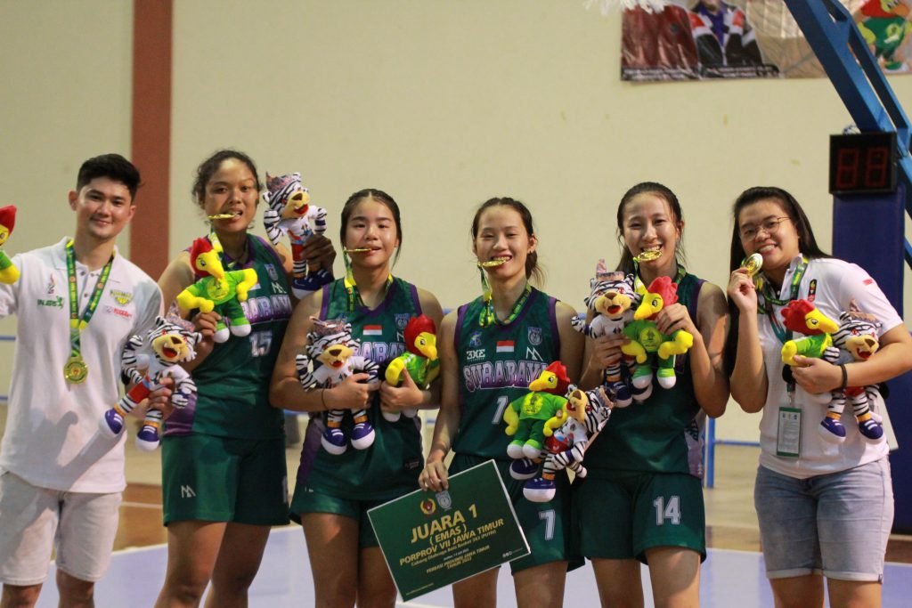 Surabaya Menang Emas Basket 3×3 Putri, Kediri Perak, Sidoarjo Perunggu