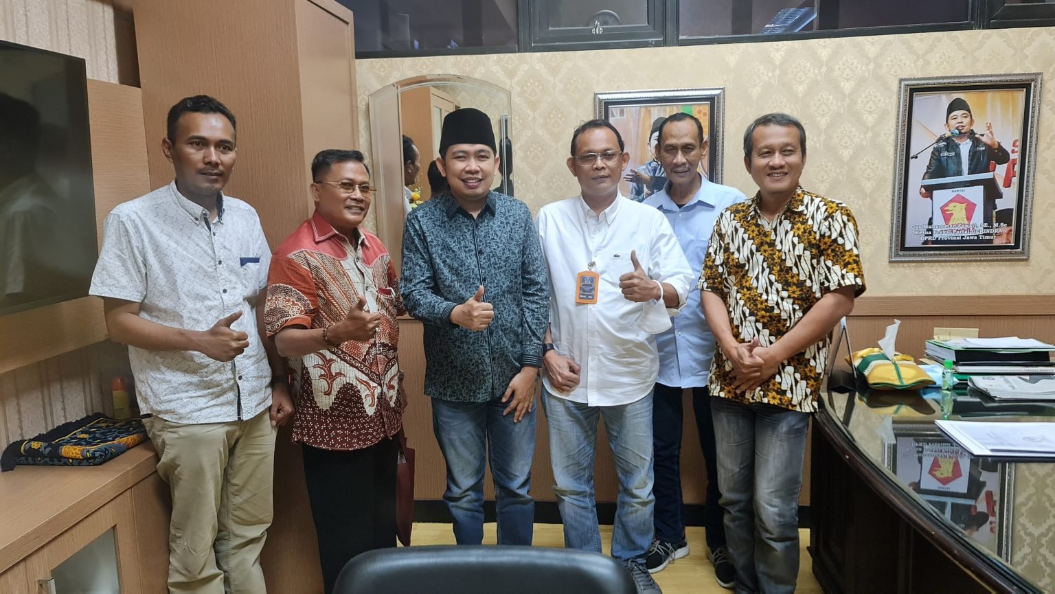 Ketua Fraksi Gerinda DPRD Jatim Dukung PWI Jatim Buat Seminar Tata Ruang Laut
