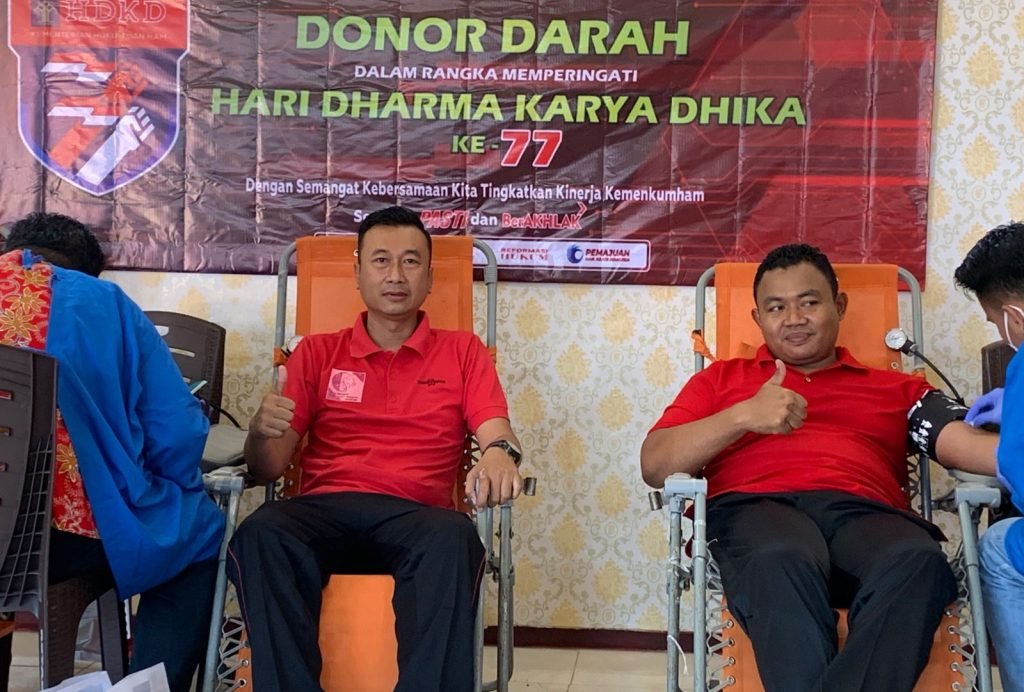 Peringati HDKD Ke-77, Rutan Sumenep Teteskan Darah