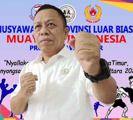 Baso Juherman, Calon Tunggal Ketua Muaythai Jawa Timur 2022-2026