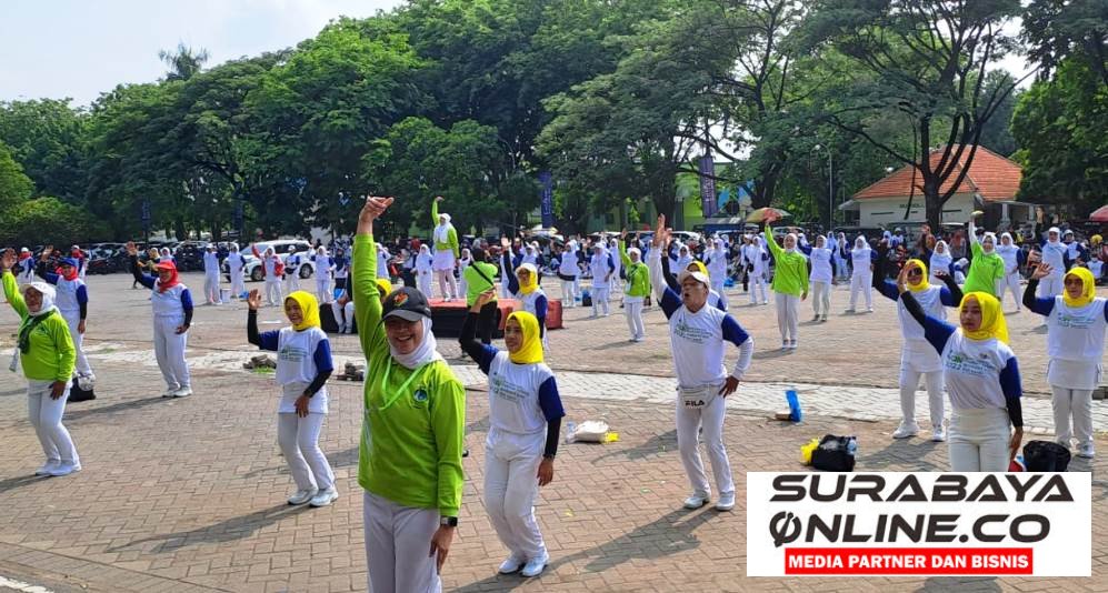 Senam Bersama DPD Perwatusi Jatim, Ajak Masyarakat Cegah Osteoporosis