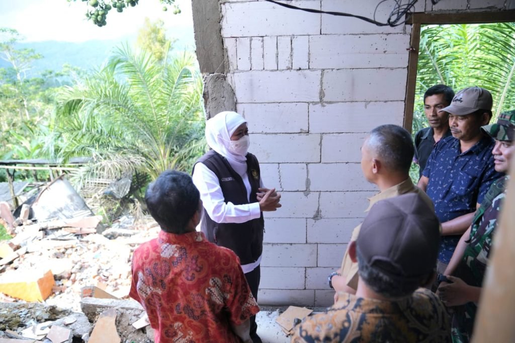 Pemprov Jatim Siapkan Anggaran BTT untuk Pembangunan Rumah Warga Terdampak Bencana Tanah Bergerak di Pacitan