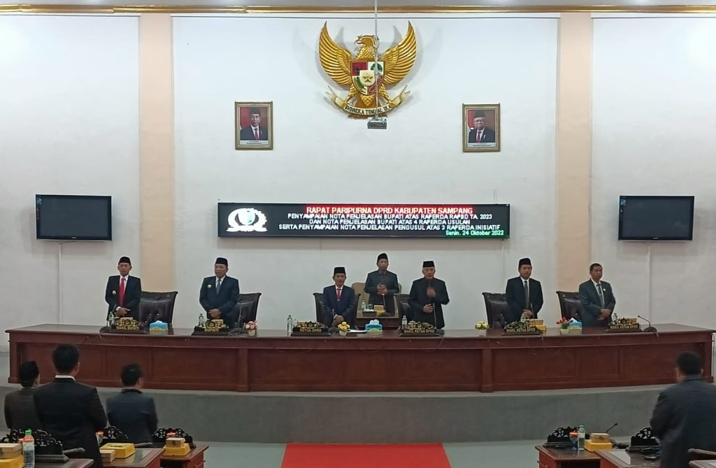 Eksekutif dan Legislatif Kabupaten Sampang Gelar Rapat Paripurna, Bahas Nota Penjelasan Bupati Atas Raperda RAPBD TA 2023