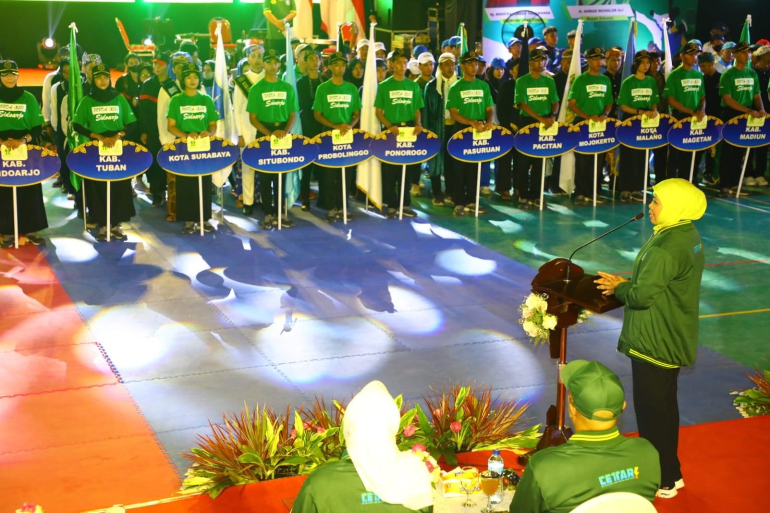 Gubernur Khofifah Buka POPDA XIII dan PEPARPEDA I Jatim 2022