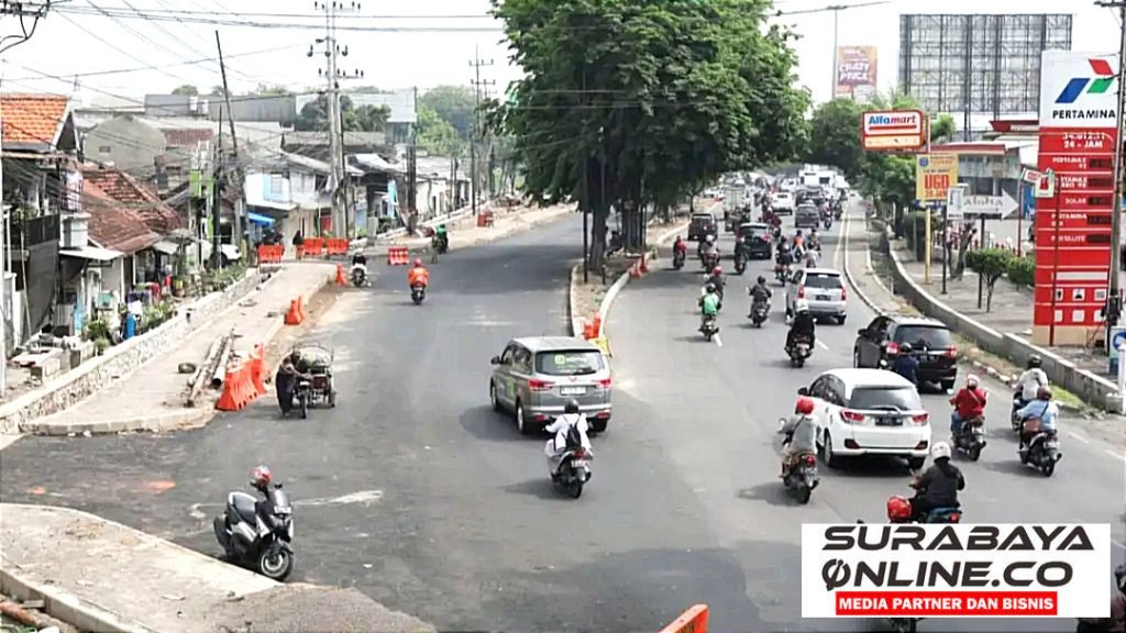 Usai Dilebarkan, Jalan Pertigaan Bangah Aloha Bebas Macet