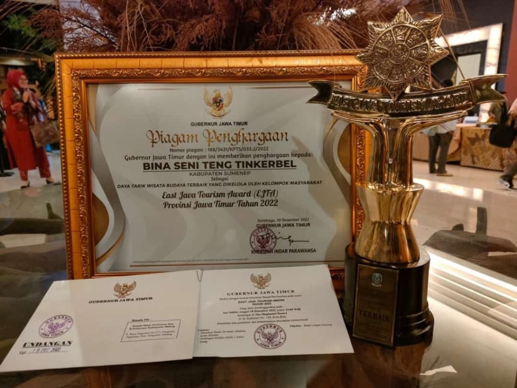 Seni Teng Tinkerbel Sumenep Raih Penghargaan Terbaik Daya Tarik Wisata Budaya Se Jatim