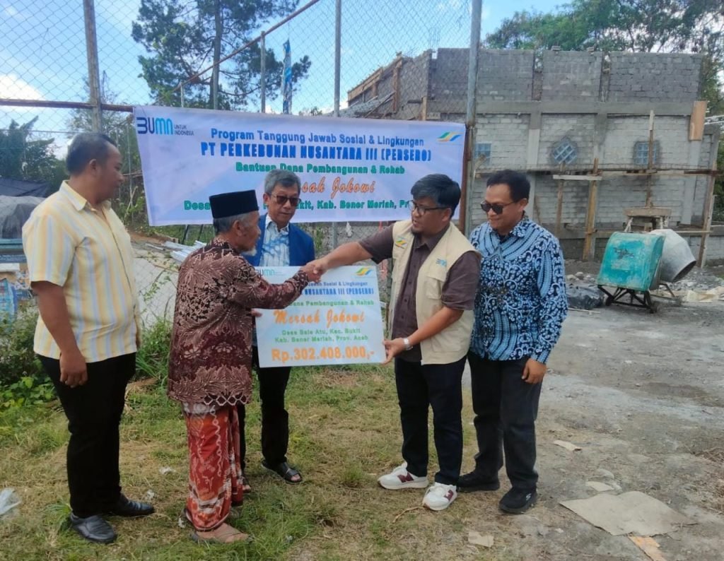 PTPN Group Turut Bantu Renovasi Mersah Jokowi di Aceh