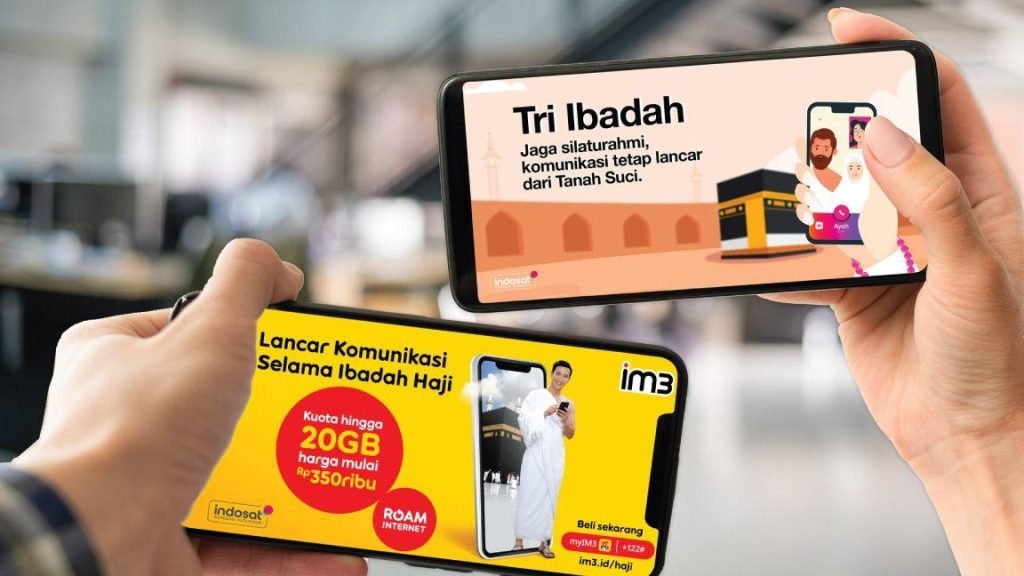 Dukung Ibadah Haji, IM3 dan Tri Hadirkan Paket Internet