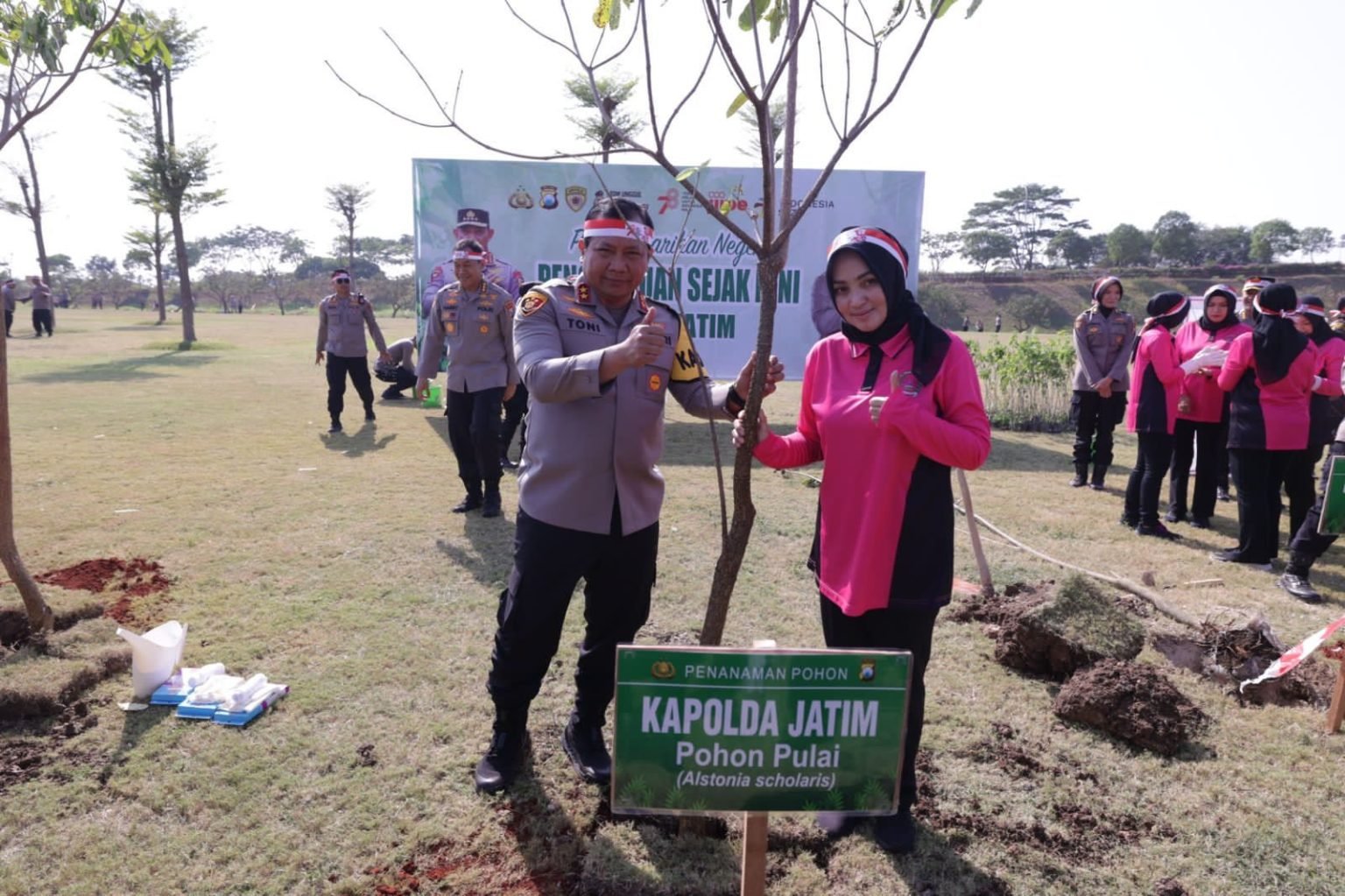 Kapolda Jatim Lakukan Groundbreaking di Kawasan KEK JIIPE Gresik