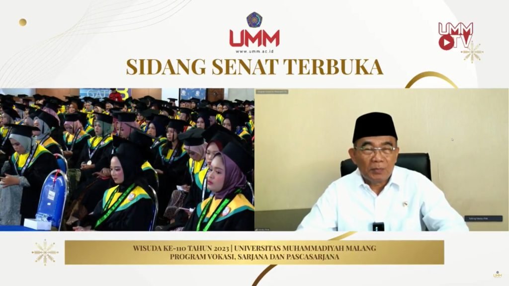 Wejangan Muhadjir Effendy Pada Lulusan UMM: Siapkan Diri Songsong Indonesia Emas 2045
