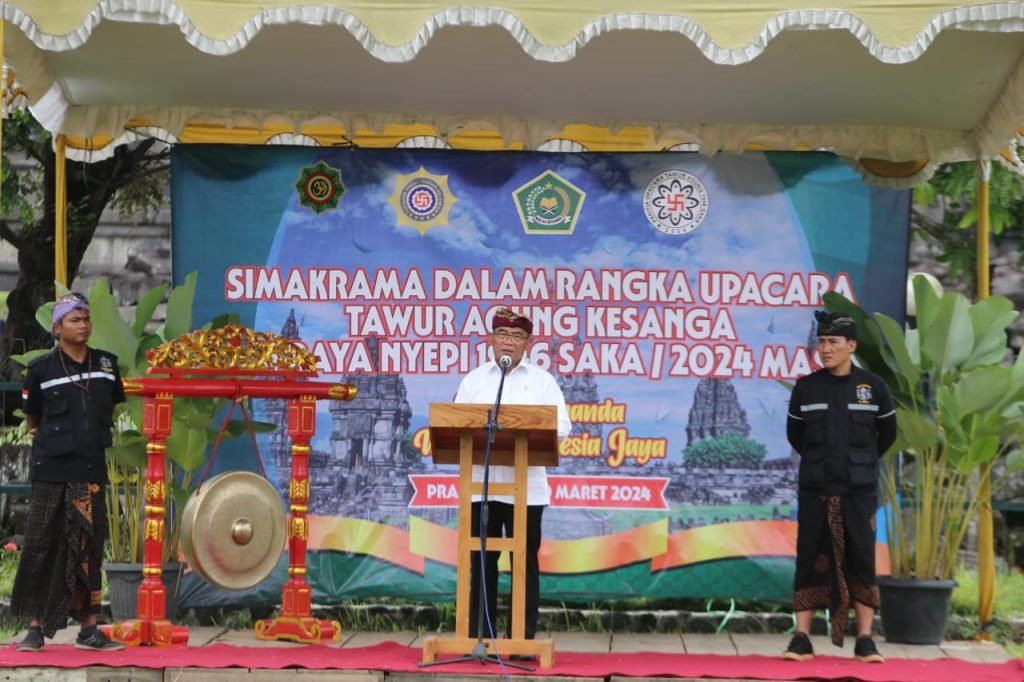 Upacara Tawur Agung Kesanga di Candi Prambanan, Menko Muhadjir: Tugas Kita Menjaga Toleransi