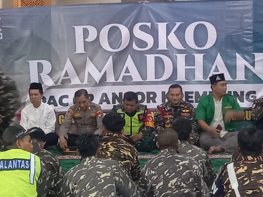 Polsek Krembung Ajak Anggota Banser Berperan Aktif dalam Kondusifitas Kamtibmas