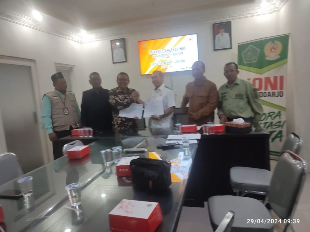 Menjaring Atlet Berprestasi, KONI Sidoarjo MoU dengan Unusida