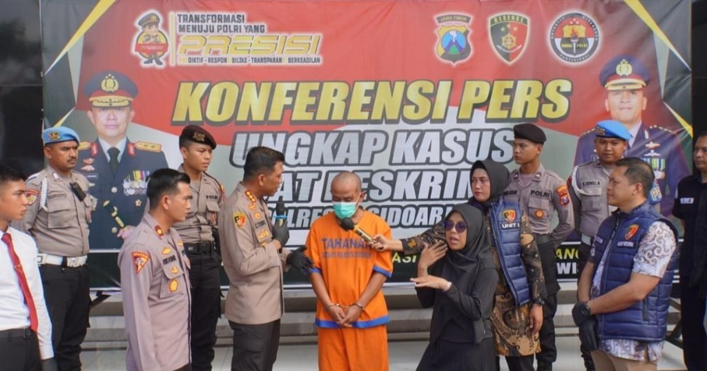 Polresta Sidoarjo Berhasil Amankan Pelaku Pembunuhan Ibu dan Bayi di Kamar Kos di Sukodono
